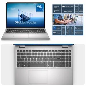 NIB Dell 16” Laptop, Intel Core5, 8GB,512GB,FHD+ Touch, Silver, Backlit Keyboard